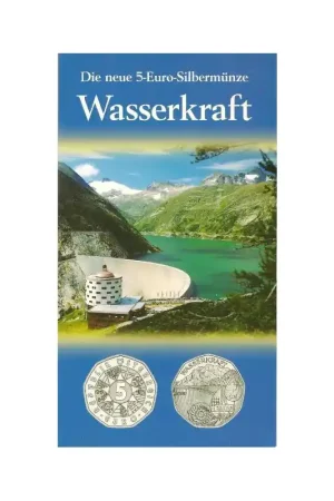 Niska cena Oostenrijk 2003 5 Euro , Wasserkraft. In grote Blister