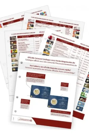 Officiële Coincard Catalogus 2022 België Szybka dostawa
