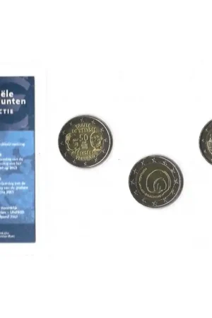 Officiële 2 Euromunten collectie KNM UNC Frankrijk - Slovenië - Spanje2013 Popularny