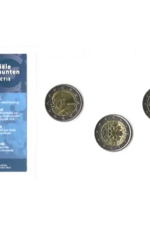 Zamów teraz Officiële 2 Euromunten collectie KNM UNC Duitsland - Frankrijk - Oostenrijk 2018