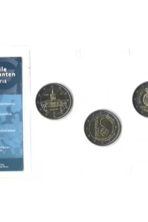 Officiële 2 Euromunten collectie KNM UNC Duitsland - Estland - Spanje 2018 Najlepsza cena