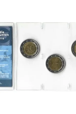 Ekspresowa dostawa Officiële 2 Euromunten collectie KNM UNC België 2009 - Slovenië 2011 - Luxemburg 2011