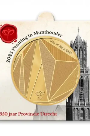 Rabat Nederland 2025 Penning '650 Jr. provincie Utrecht' in munthouder