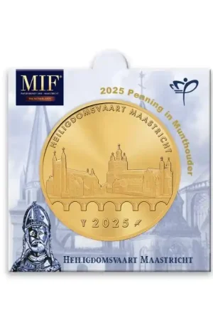 Promocja Nederland 2025 MIF Penning 'Heiligdomsvaart' in munthouder