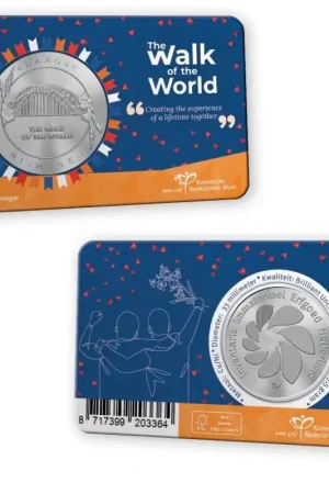 Nederland 2025 Immaterieel erfgoed '4Daagse Nijmegen' Penning in coincard Niska cena