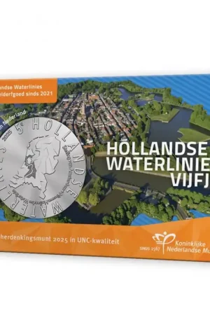 Oferta Nederland 2025 5 euro 'Hollandse Waterlinies' Unc in coincard