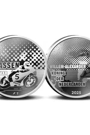 Nederland 2025 5 euro '100 jaar TT Assen' Unc Rabat