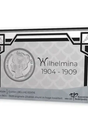 Darmowa dostawa Nederland 2025 'Wilhelmina ½ Gulden 1908' in coincard