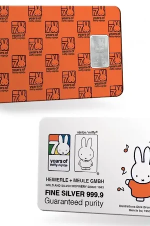 Nederland 2025 '70 jaar Nijntje 1 gram zilverbaar'' in coincard Kup teraz