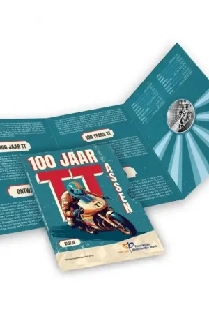 Nederland 2025 '100 Jaar TT Assen' Vijfje Zilver proof in blister Oferta limitowana