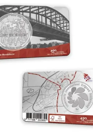 Zwrot pieniędzy Nederland 2024 Immaterieel erfgoed Penning 'Airborne wandeltocht' in coincard