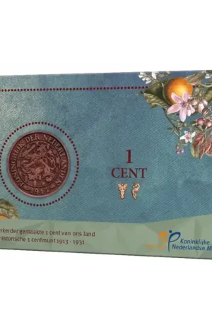 Ostatnia szansa Nederland 2024 'laatste bronzen 1 cent ' in coincard 1922