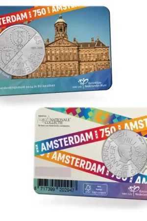 Nederland 2024 '750 jaar Amsterdam' Vijfje Bu in coincard Nowość
