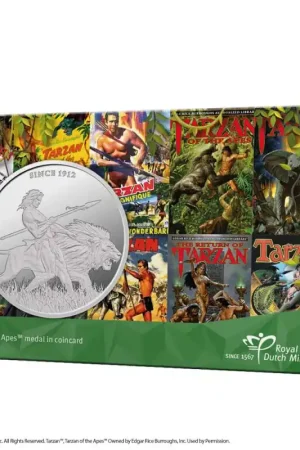 Oryginalny Nederland 2022 Penning 'Tarzan of the Apes' in coincard