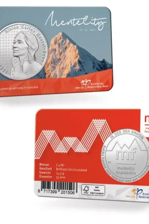 Wyprzedaż Nederland 2022 Penning 'Mentelity Foundation, Bibian Mentel' in coincard