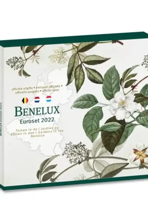 Nederland 2022 Beneluxset'Botanische tuinen' Autentyczny