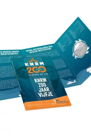 Nederland 2024 '200 jaar KNRM'Vijfje Zilver proof in blister. Tylko dziś