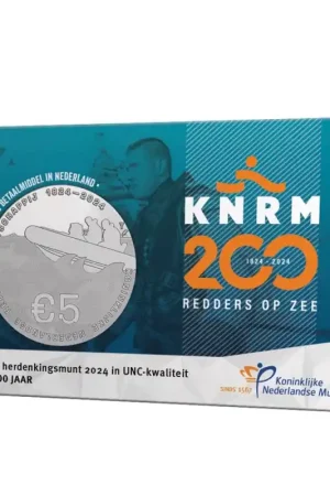 Najlepsza cena Nederland 2024 '200 jaar KNRM' Vijfje Unc in coincard