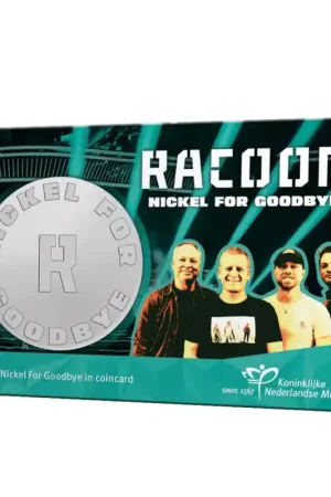 Premium Nederland 2023 Penning 'Racoon -Nickel for Goodbye' in coincard