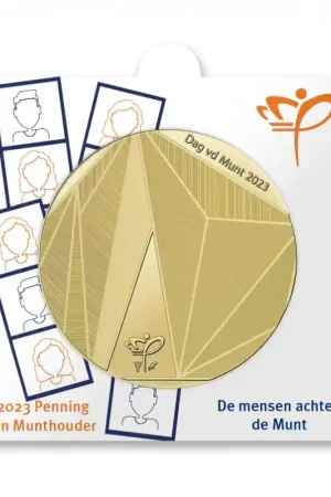 Nederland 2023 Penning 'De mensen achter de Munt' in munthouder. Kup teraz