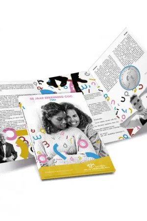 Najlepsza cena Nederland 2023 Het 50 Jaar Erkenning COC Vijfje Zilver proof in blister.