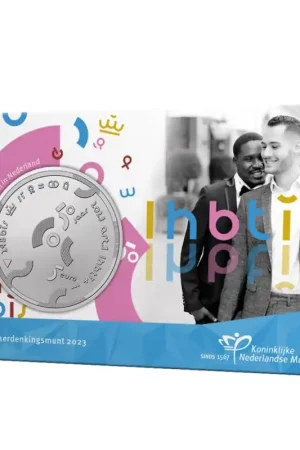 Nederland 2023 Het 50 Jaar Erkenning COC Vijfje Unc in coincard. Zamów teraz