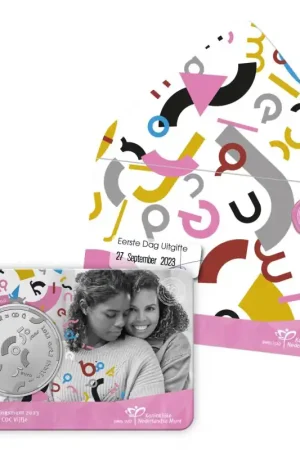 Nederland 2023 Het 50 Jaar Erkenning COC Vijfje Eerste Dag Uitgifte in coincard. Tani