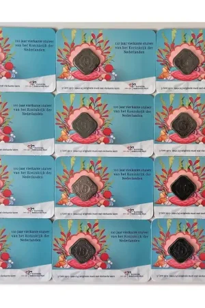 Nederland 2023 '110 jaar vierkante stuiver' in coincard Jaar Serie van 12 stuks Ostatnia szansa