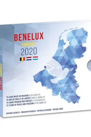Nederland 2020 Beneluxset'75 jaar vrijheid in de Benelux' Ekspresowa dostawa