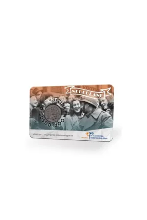 Ostatnia szansa Nederland 2020 '75 jaar bevrijding met zinken cent 1942 ' in coincard.