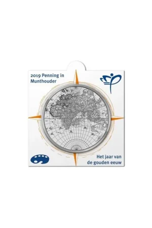 Nederland 2019 Penning Holland Coin Fair 'Jaar van de gouden eeuw' in Munthouder Promocja