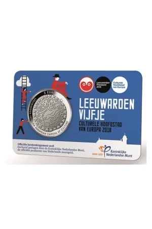 Ostatnia szansa Nederland 2018 5 Euro Leeuwarden Culturele stad van Europa in coincard Unc