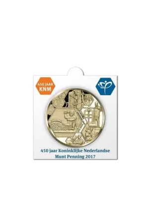 Autentyczny Nederland 2017 Penning 450 jaar KNM in munthouder
