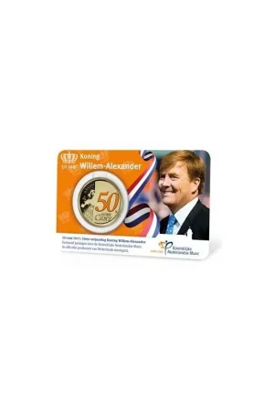 Nederland 2017 50 jaar koning Willem-Alexander in coincard Ekspresowa dostawa