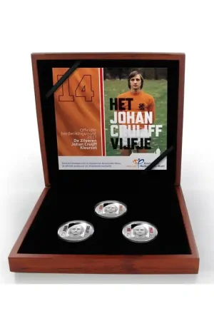 Nederland 2017 5 Euro Het Johan Cruijff vijfje ProofKleurset. Rabat