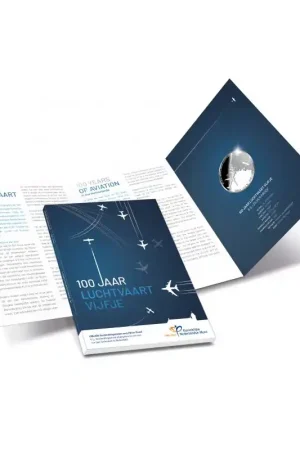 Zwrot pieniędzy Nederland 2019 Het Luchtvaart vijfje Zilver Proof