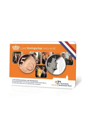 Nederland 2018 5 jaar Koningschap in Coincard Darmowa dostawa