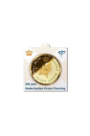 Oferta limitowana Nederland 2016 Penning Nederlandse Kroon in Munthouder