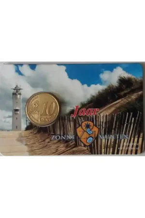Nederland 2016 10 jaar Zonnemunten in coincard met de 10 cent 2016 Kup teraz