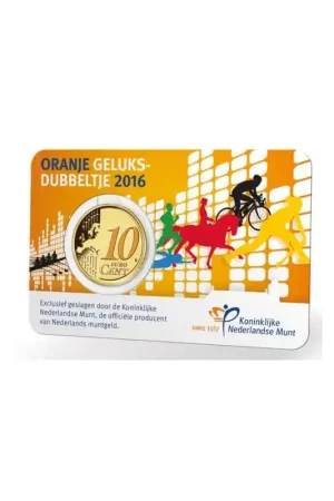 Nederland 2016 10 Cent Geluksdubbeltje in coincard Nowość
