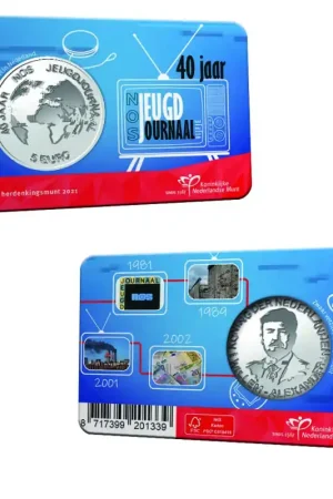 Nowość Nederland 2021 Het Jeugdjournaal Vijfje Unc in coincard