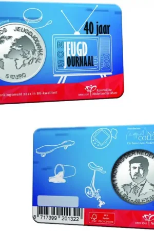 Ostatnia szansa Nederland 2021 Het Jeugdjournaal Vijfje in coincard Bu