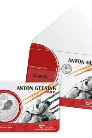Kup teraz Nederland 2021 Het Anton geesink Vijfje Eerste Dag Uitgifte in coincard