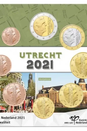 Nederland 2021 Alexander Unc in blister Utrecht Wysoka jakość