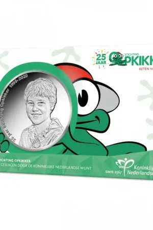 Nowość Nederland 2020 Penning '25 jaar stichting Opkikker' in coincard