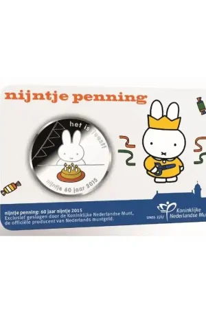 Ostatnia szansa Nederland 2015 penning 60 jaar Nijntje Bu in coincard
