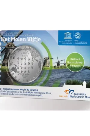 Nederland 2014 5 euro het molenvijfjeBU in coincard Oferta limitowana
