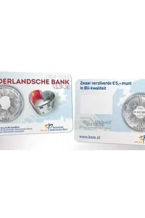 Wysoka jakość Nederland 2014 5 euro de Ned. Bank Bu in coincard