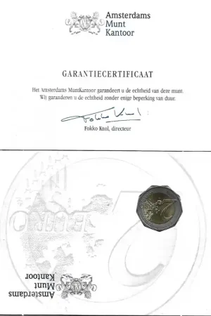 Promocja Nederland 2012 2 Euro Verjaardag van 10 jaar Euro