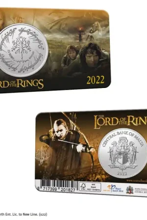 Tylko dziś Malta 2022 2½ euro 'Lord of the Rings' in coincard